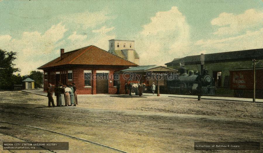 Postcard: Railroad Station, Rockland, Massachusetts